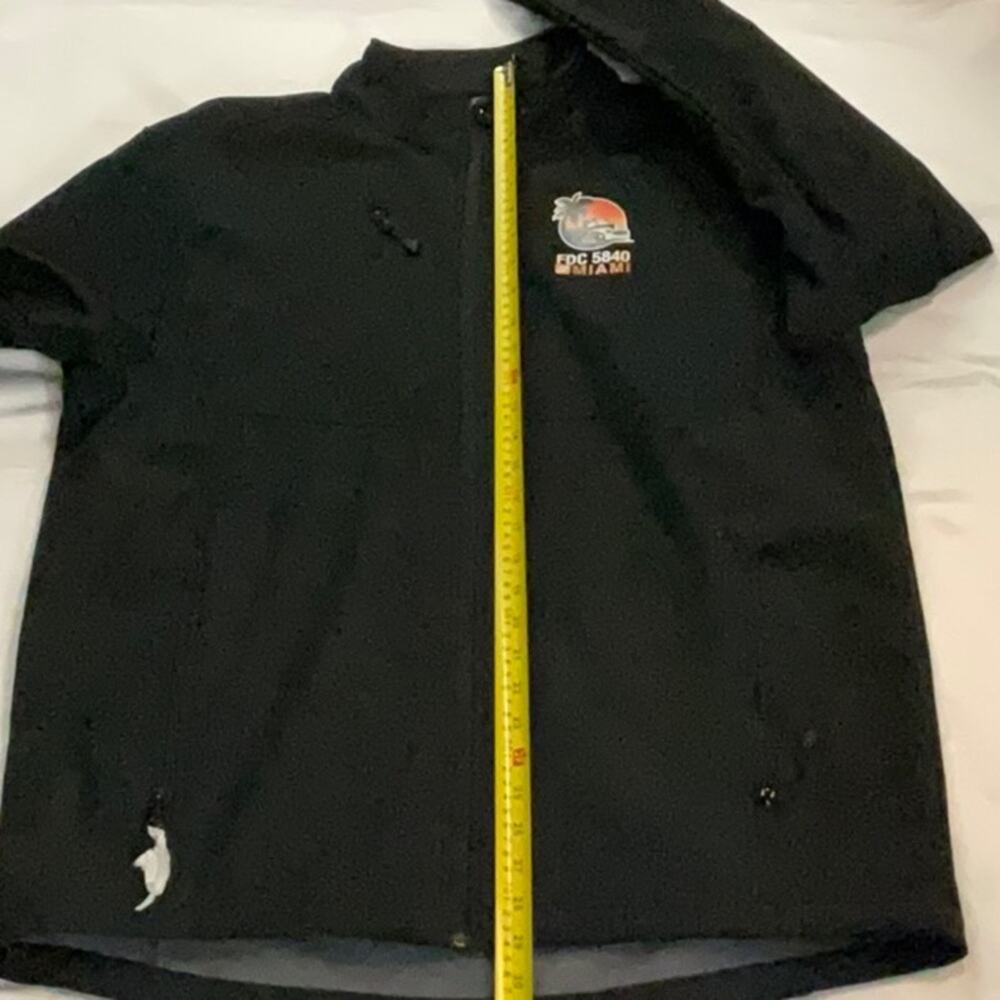 Clique Black Zip Up Jacket L NEW No Tag Home Depot Miami Trucker Bikercore FDC - Picture 10 of 12